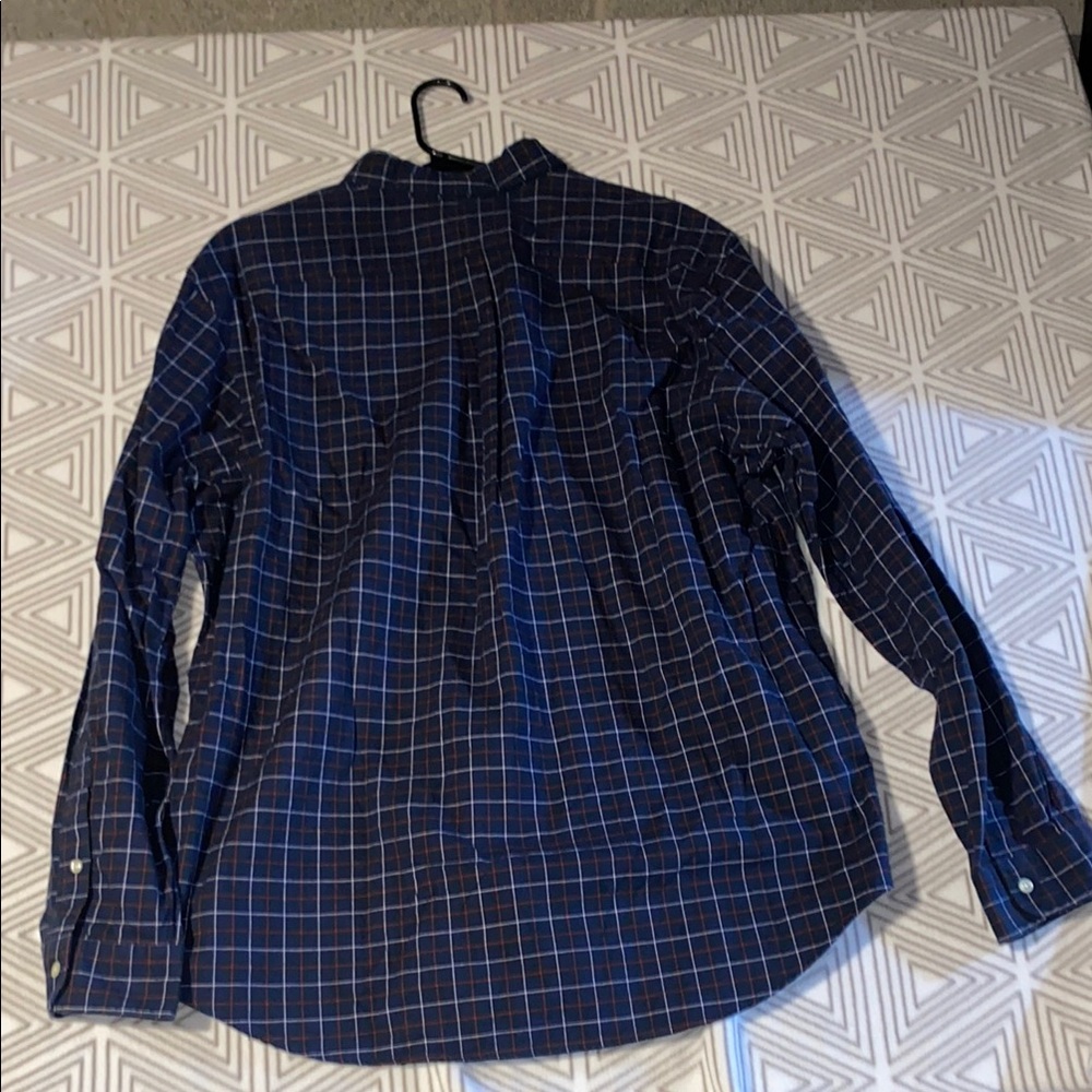 Polo Ralph Lauren Navy Checkered Button-Down Shirt‎ - Picture 8 of 8